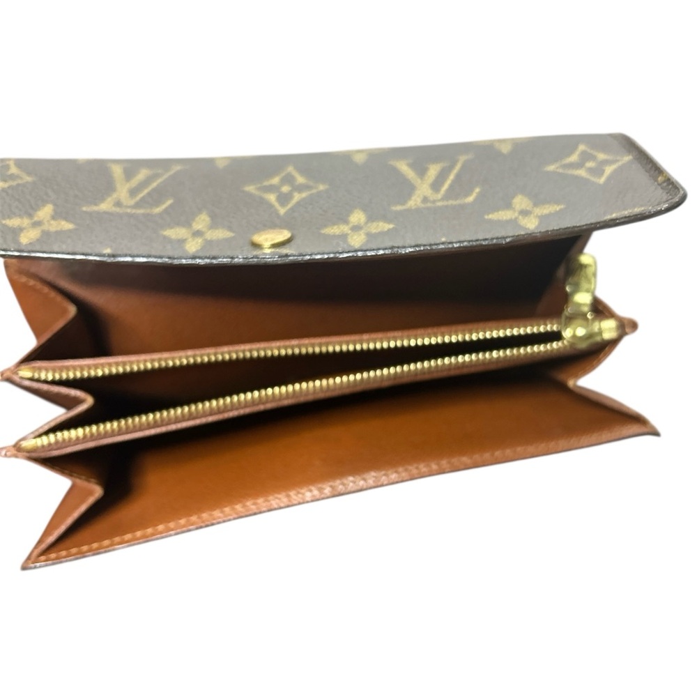 Louis Vuitton Sarah Monogram Wallet LV Brown Snap France Luxury - Picture 5 of 7